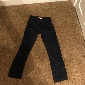 Men’s black Levi slim straight jeans